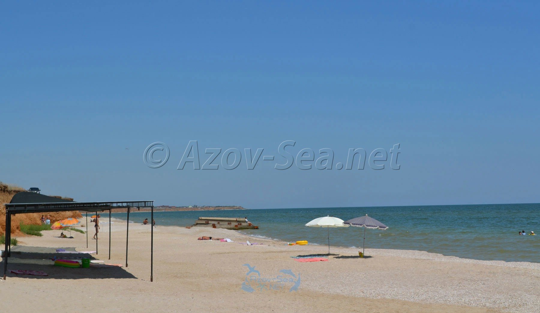Азовское море. Пляж в Степановке.